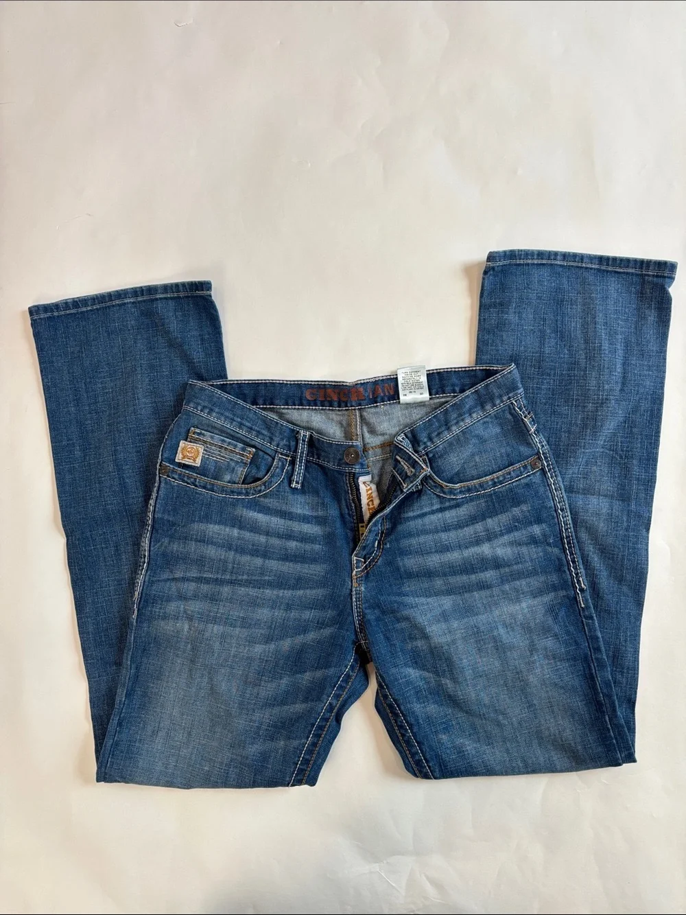 Cinch Ian Straight-Leg Jeans in Medium Blue Wash